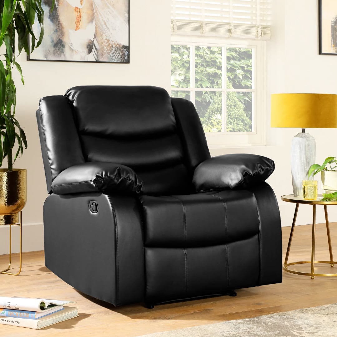 Sorrento Recliner Armchair, Tan Classic Faux Leather Only £449.99