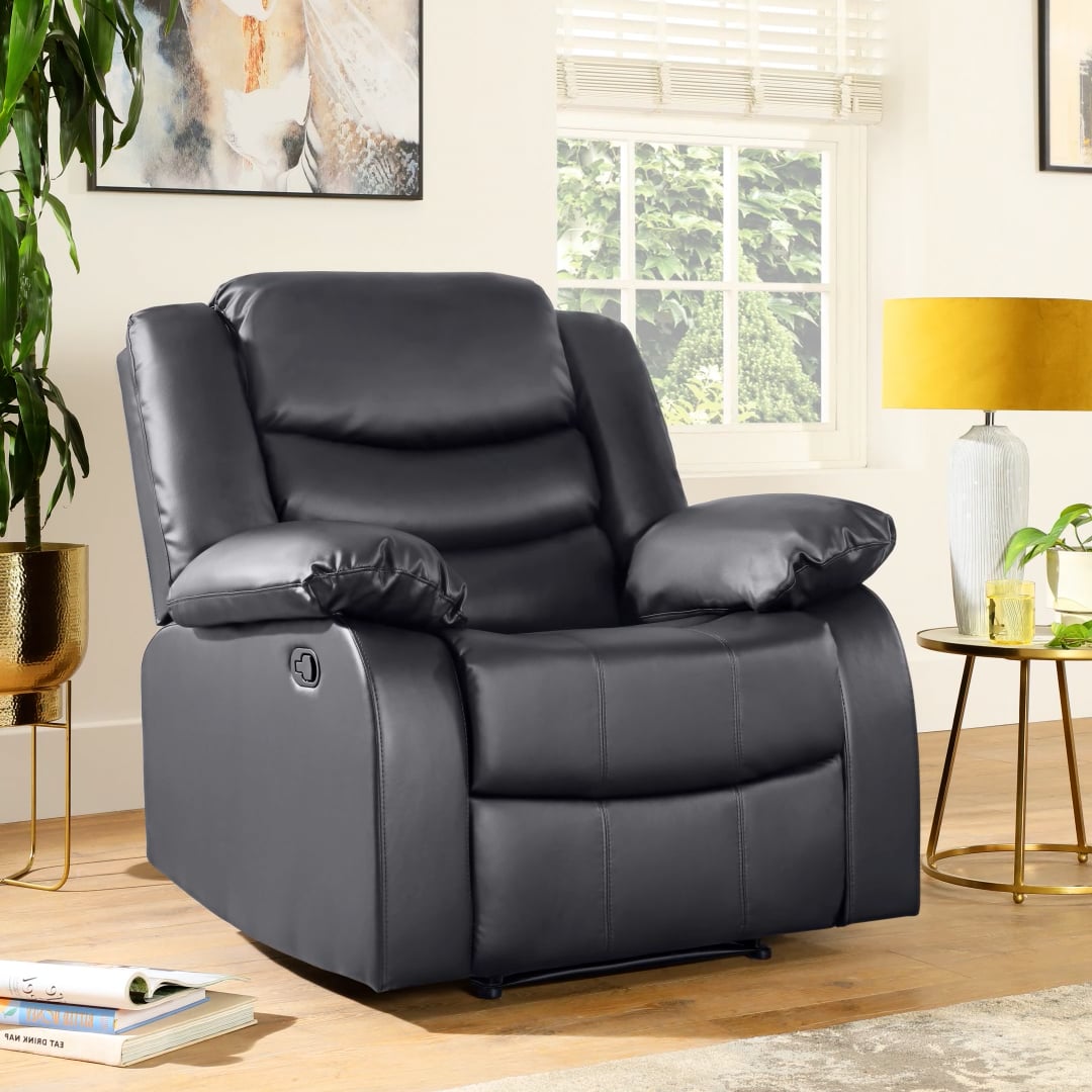 Sorrento Recliner Armchair, Tan Classic Faux Leather Only £449.99