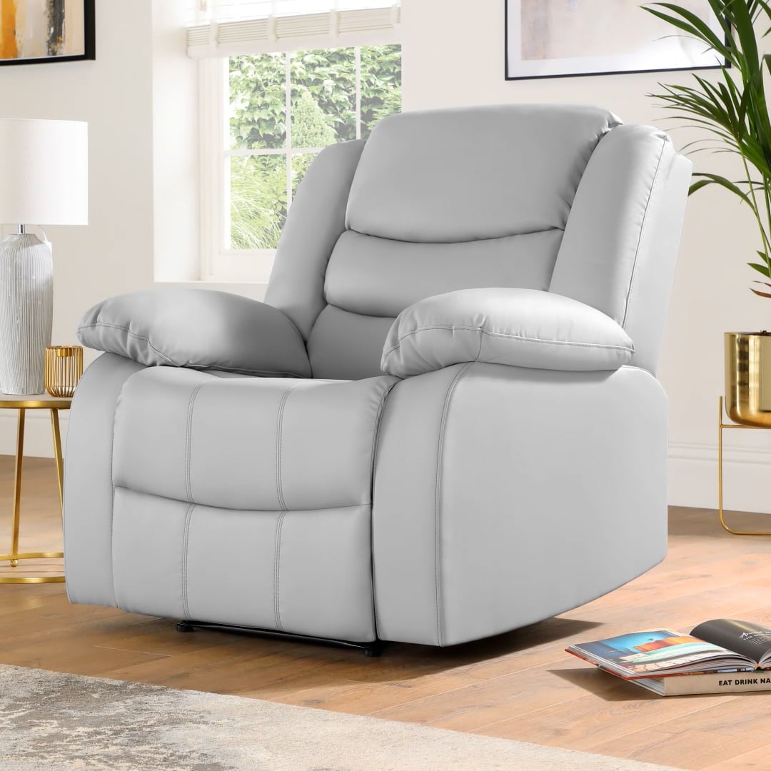 Sorrento Recliner Armchair, Tan Classic Faux Leather Only £449.99