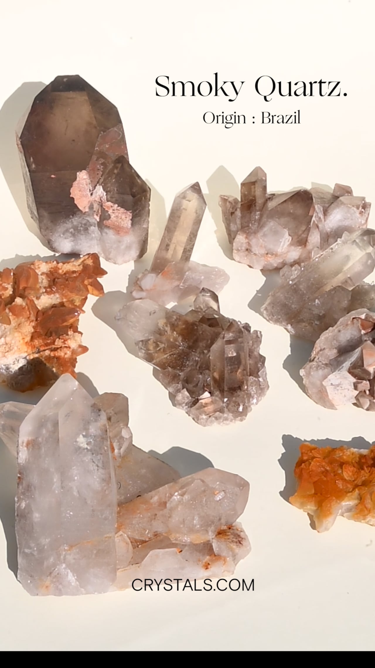 Smoky quartz from Brazil — large natural smoky quartz crystal