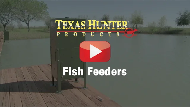 175 lb. Lake & Pond Directional Fish Feeder with Adjustable Legs by Texas  Hunter