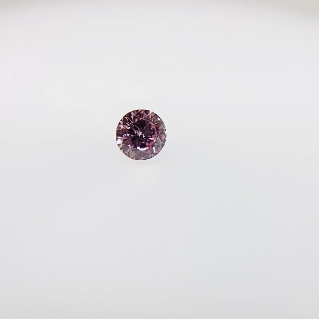 FANCY INTENSE PURPLISH PINK 0.051ct RD/RT2559/CGL