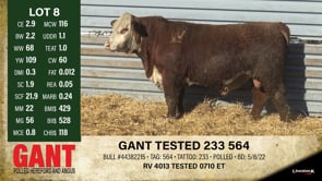 Lot #8 - GANT TESTED 233 564