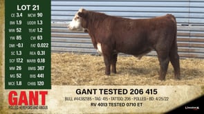 Lot #21 - GANT TESTED 206 415
