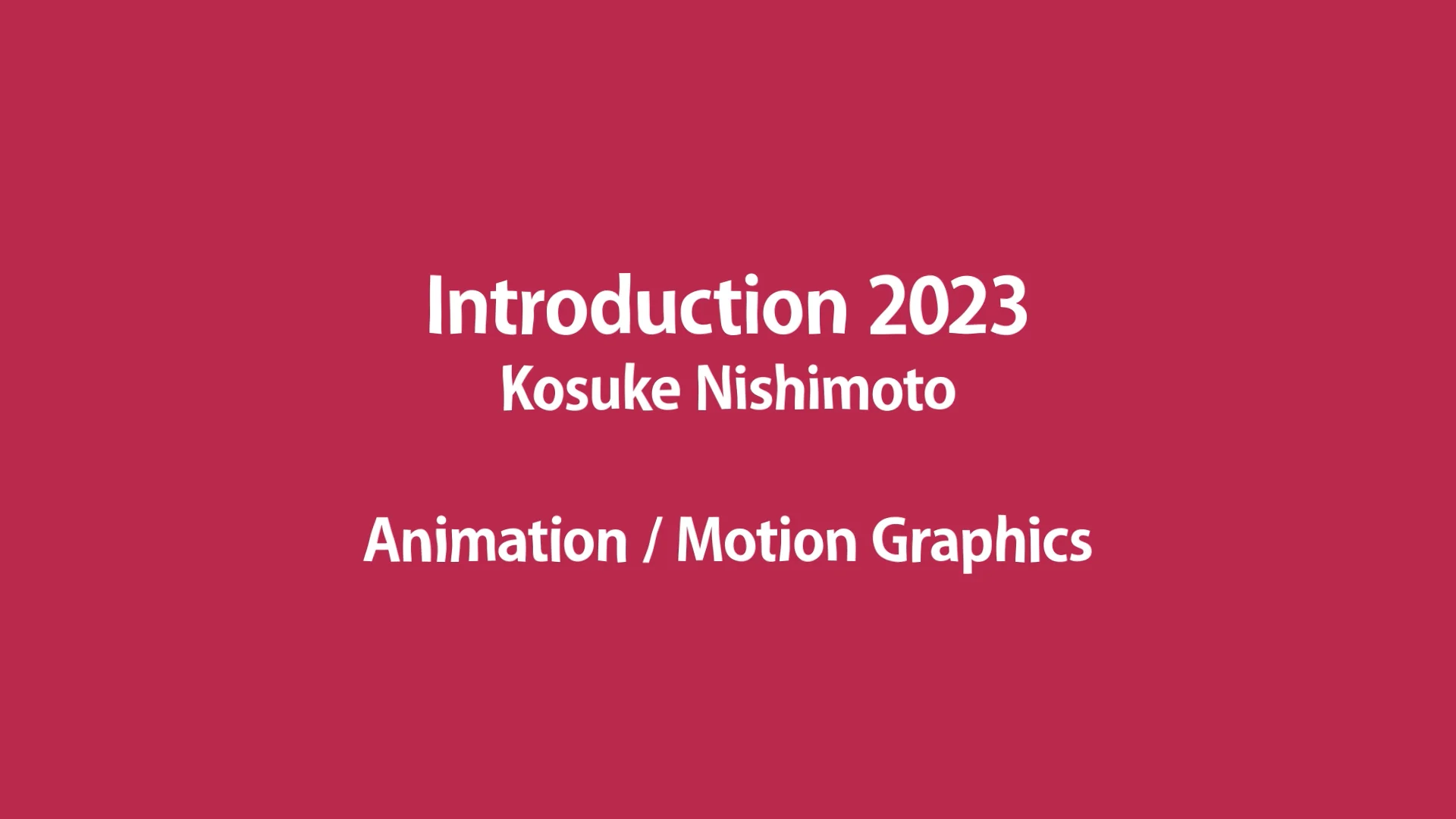 ANIMATION on Vimeo