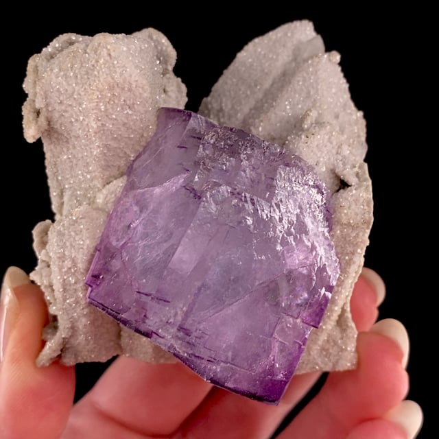 Fluorite on Quartz