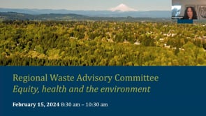Regional Waste Advisory Committee, February 15, 2024 on Vimeo