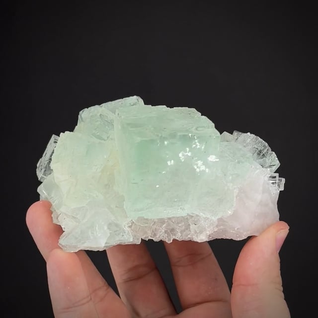 Fluorite on Quartz