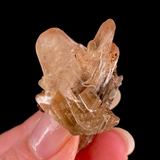 Cerussite (gemmy smoky colored twin)
