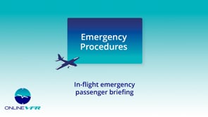 In-flight emergency passenger briefing