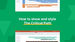 How to show and Style the Critical Path | Office Timeline