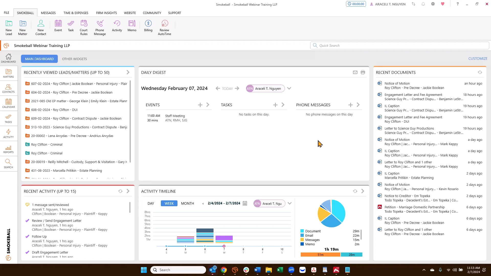 Smokeball with Archie AI and AutoTime product features