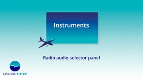 Radio audio selector panel