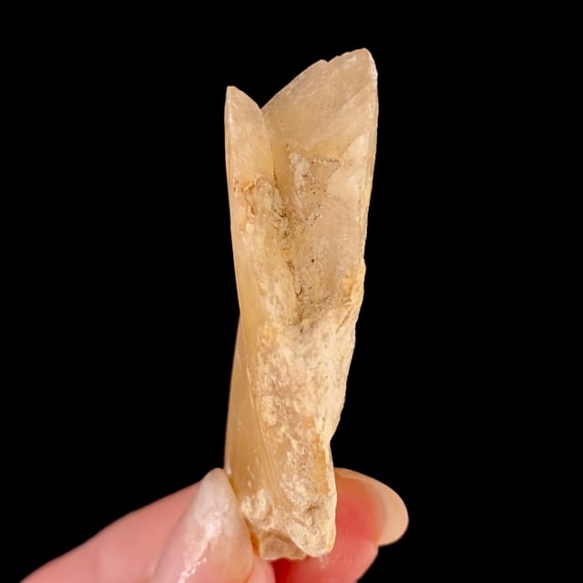 Gypsum var: Selenite (twin)