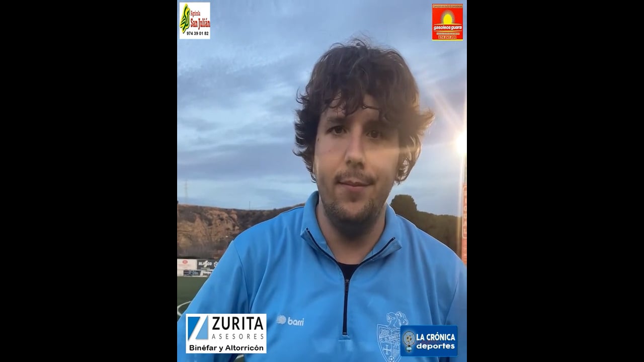 LUIS ARCAS (Entrenador Binéfar) UD Fraga 0-0 CD Binéfar / Jor. 21 / Tercera Rfef / Fuente: Facebook CD Binéfar