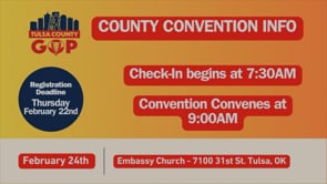 Tulsa County GOP Convention Update 2