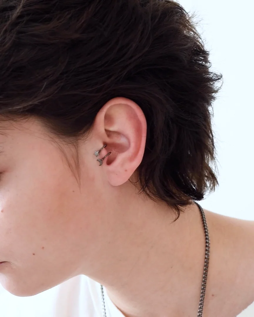 Moon / Star Set Tragus Cuff（504198-199-200）|and cloud