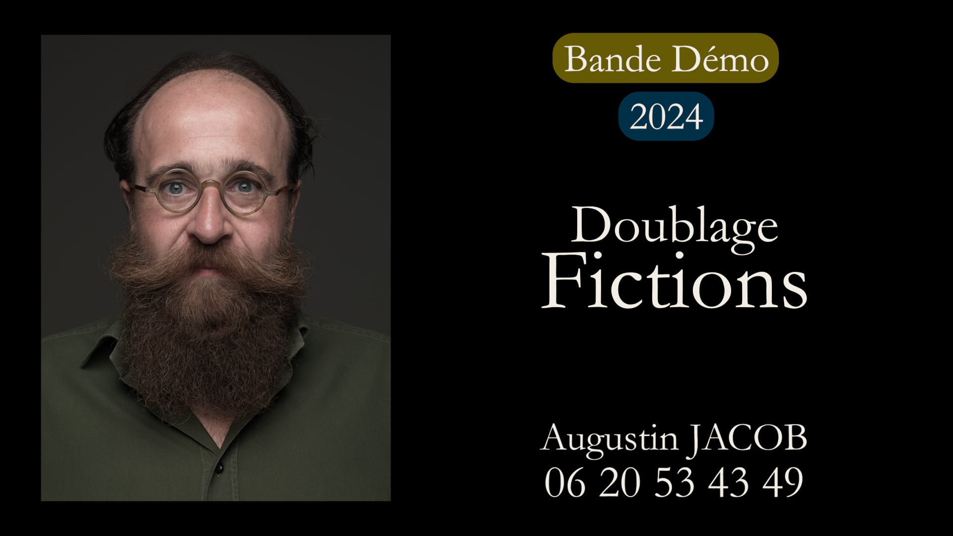 Vidéo 2024 02 - Augustin JACOB - Bande Démo Doublage Fiction