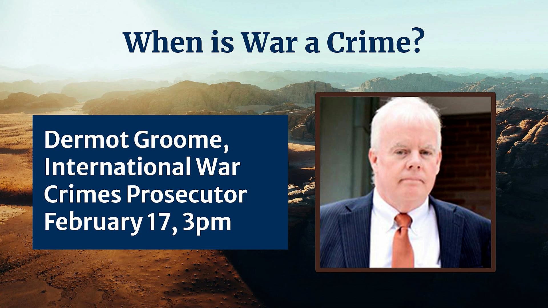 When is war a crime! - Feb 17, 2024 3PM