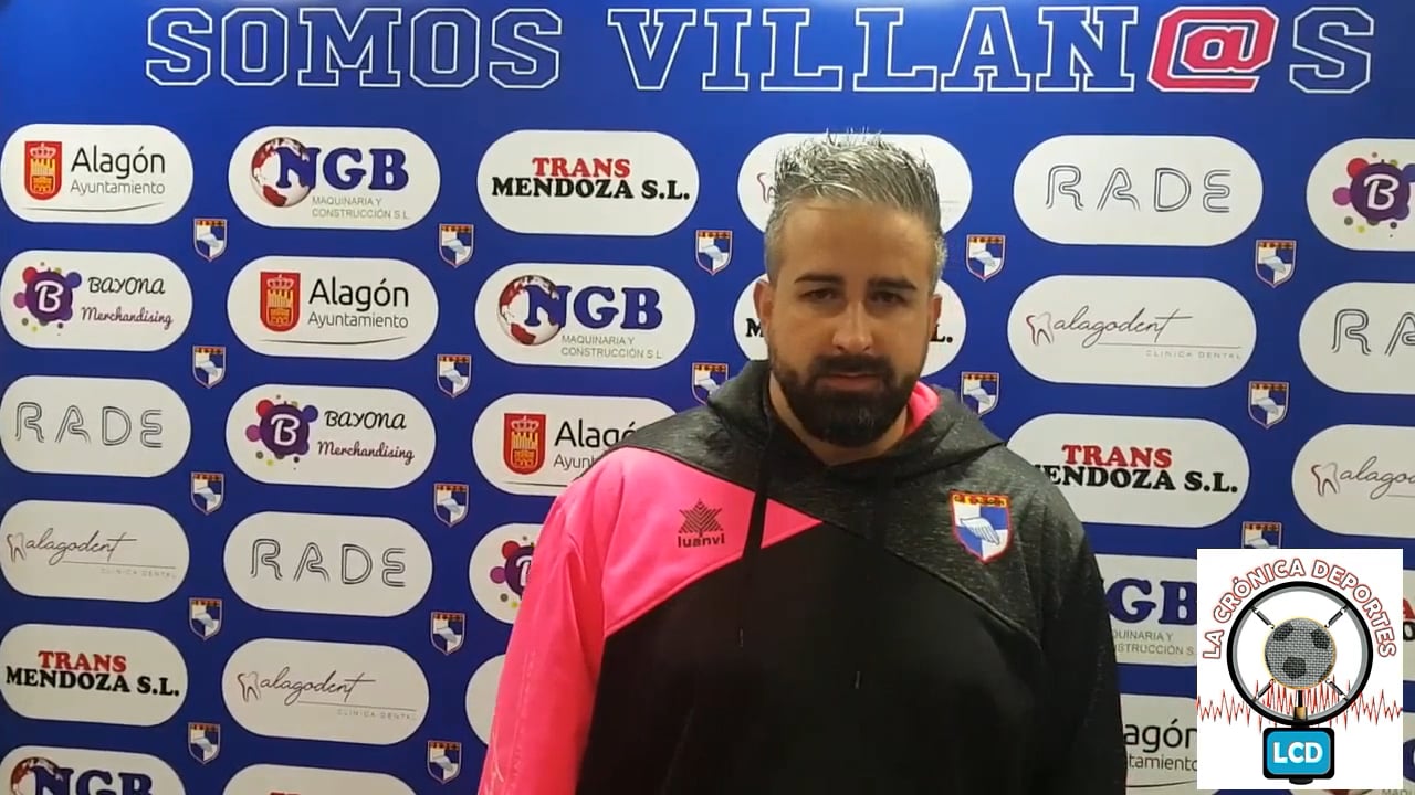 LUIS GISTAS (Entrenador Alagón) Villa De Alagón 0-2 CD Quinto / Jor. 21 - Preferente Gr 2 / Fuente: Facebook Alagón Deportivo