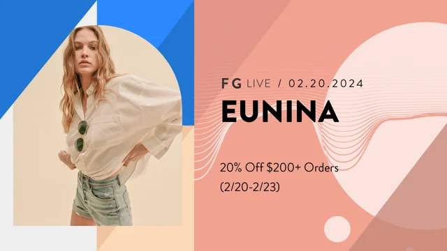 Eunina Wholesale Products 20% Off - FashionGo Eunina