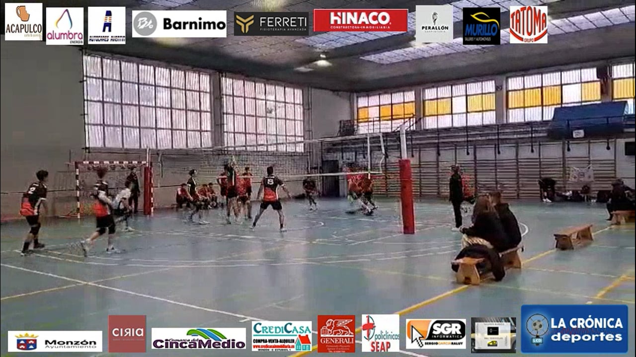 VOLEIBOL  2ª ARAGONESA  CV ZARAGOZA-0-3-CV MONZÓN 