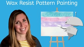 Wax Resist Pattern Painting