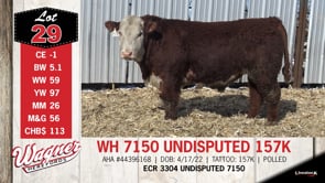 Lot #29 - WH 7150 UNDISPUTED 157K
