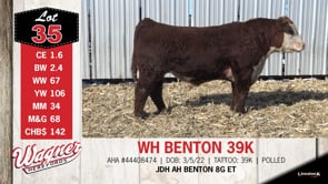 Lot #35 - WH BENTON 39K