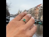 Diamond Emerald 18k Ring 14517-8351