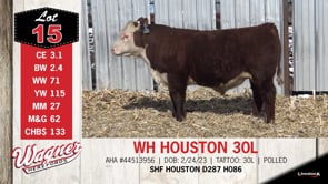 Lot #15 - WH HOUSTON 30L