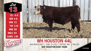 Lot #13 - WH HOUSTON 44L