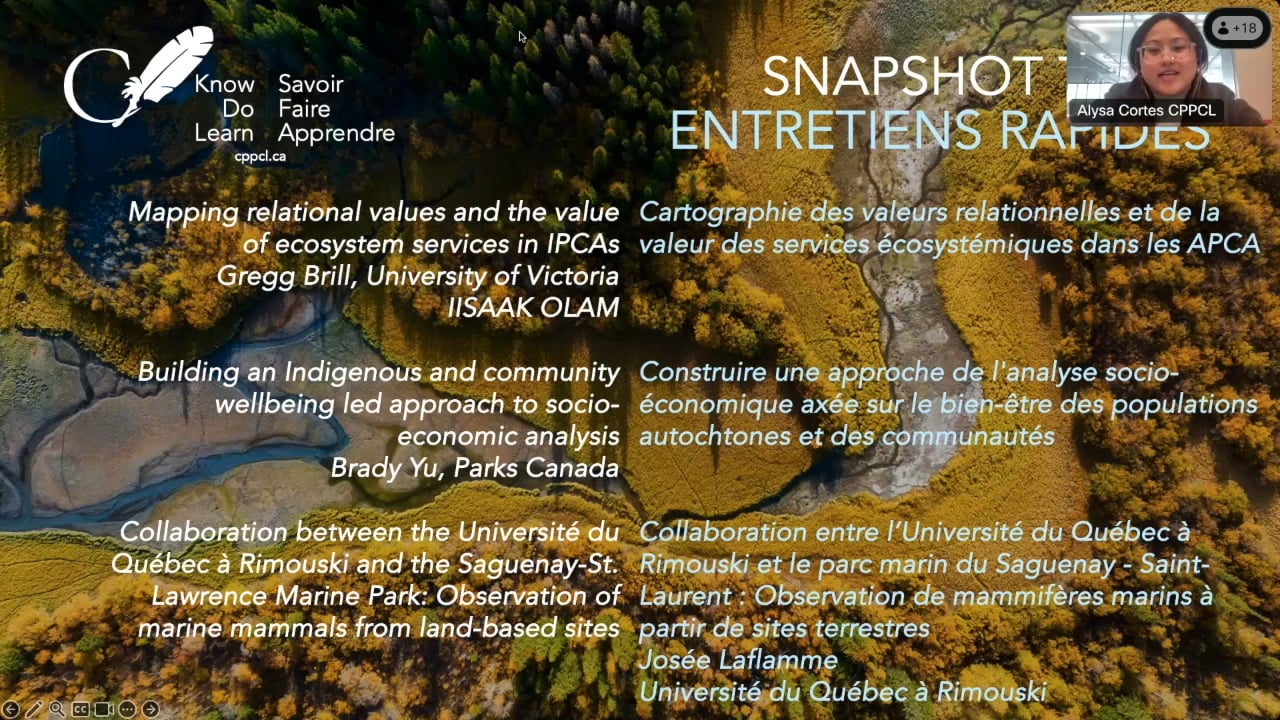 eSummit 2024: Mapping relational values and the value of ecosystem services  in IPCAs