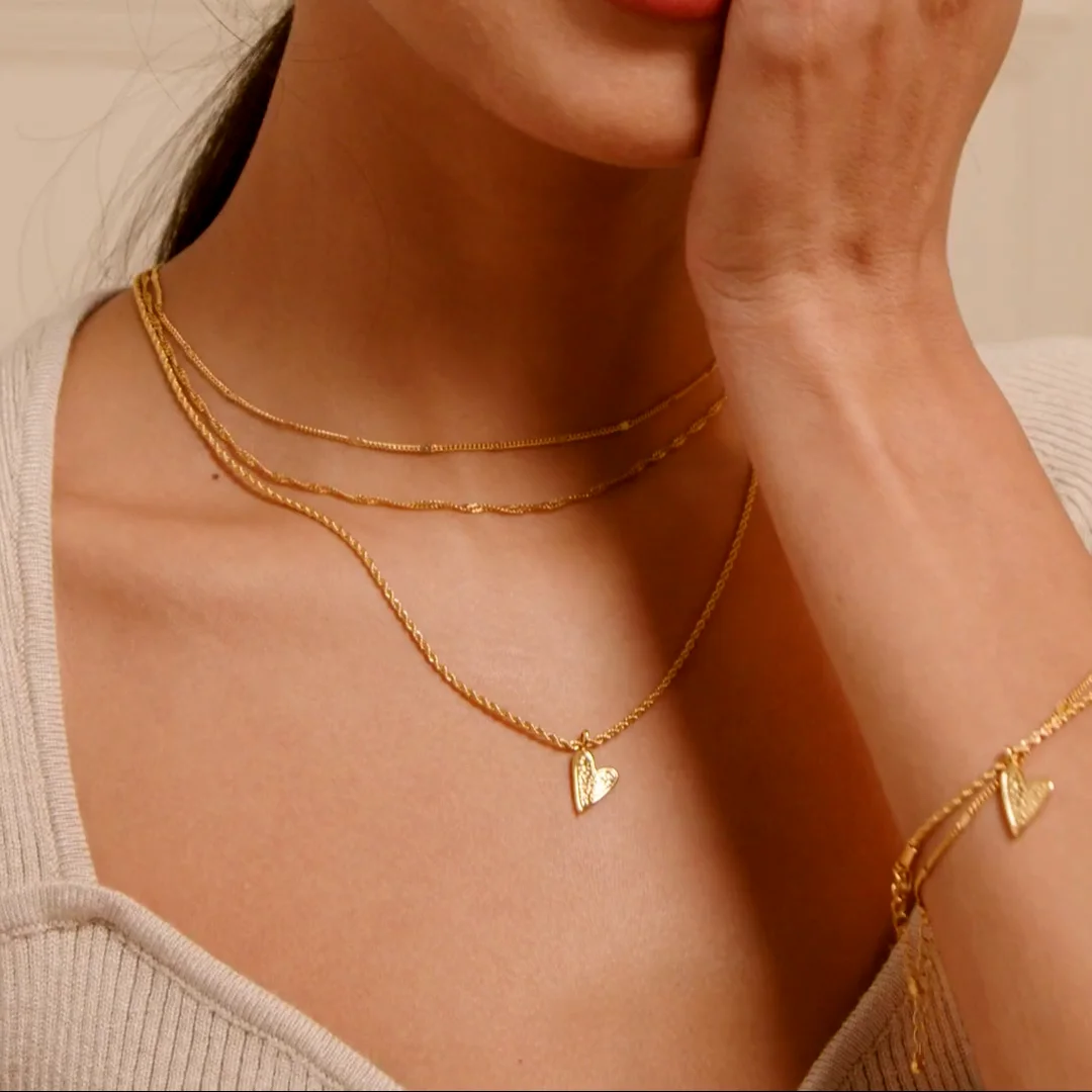 Friendship' Waterproof Gold Heart Hoop Earrings | Katie Loxton
