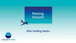 After landing checks