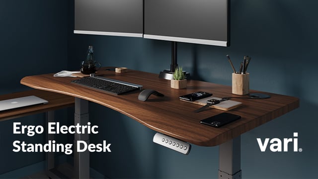 Ergonomic discount curved desk