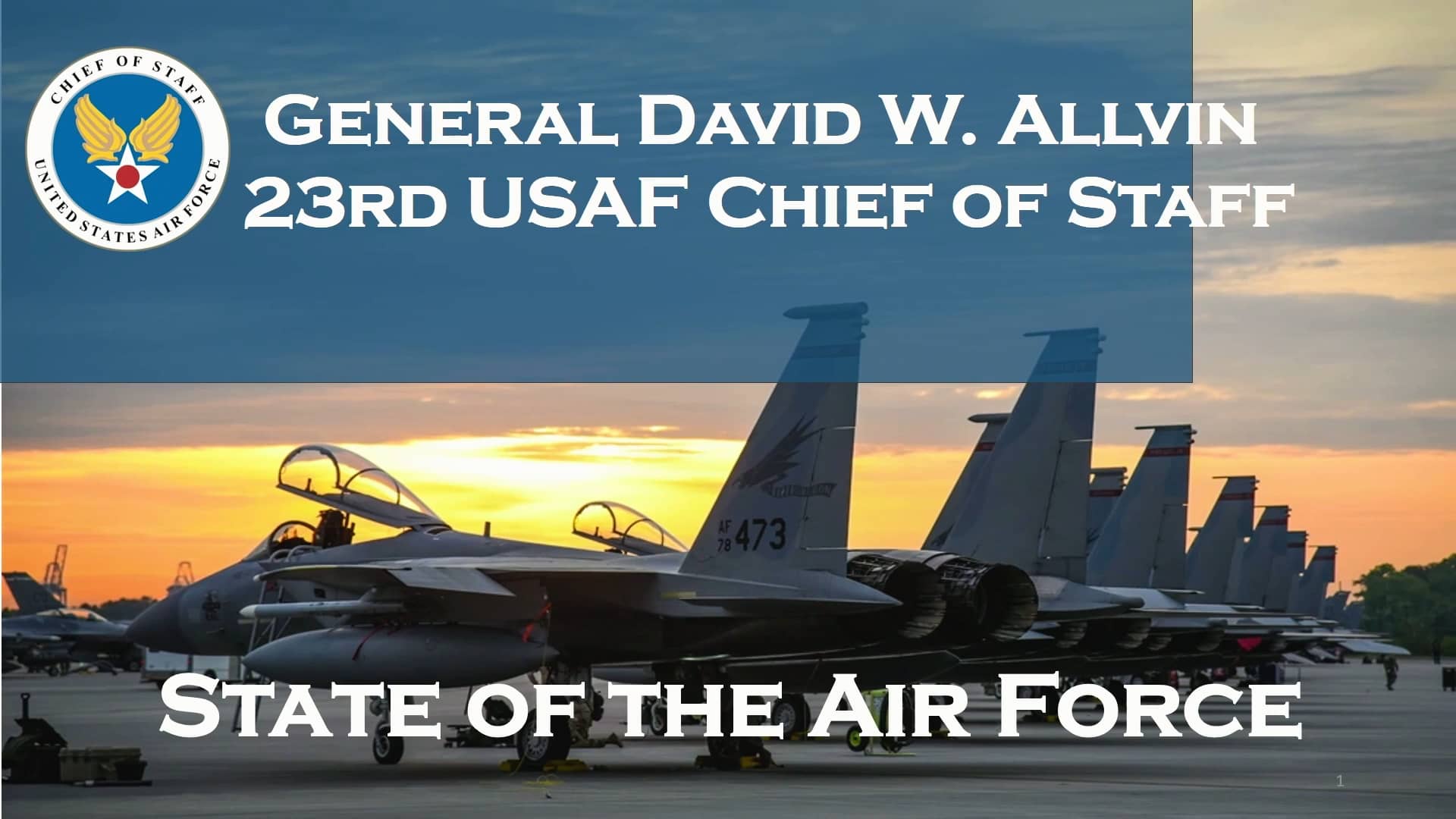 State of the Air Force 2024 AFA Warfare Symposium on Vimeo