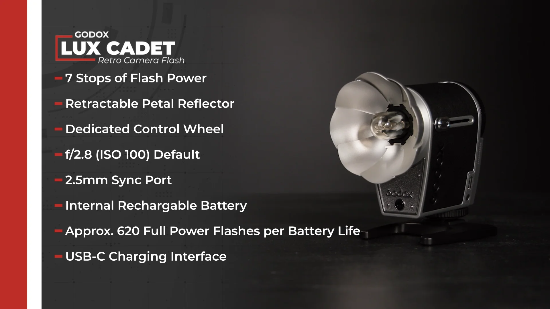 GODOX Lux Cadet Black-Silver Retro Flash