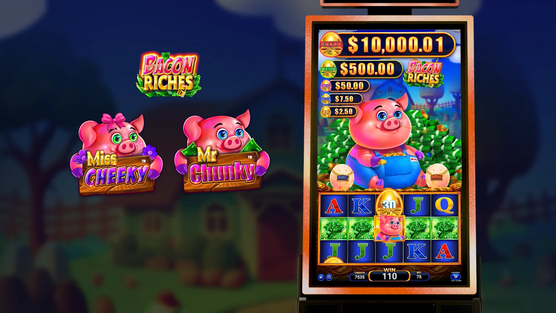 Bacon Riches - Mr Chunky and Miss Cheeky, image size:1920x1080