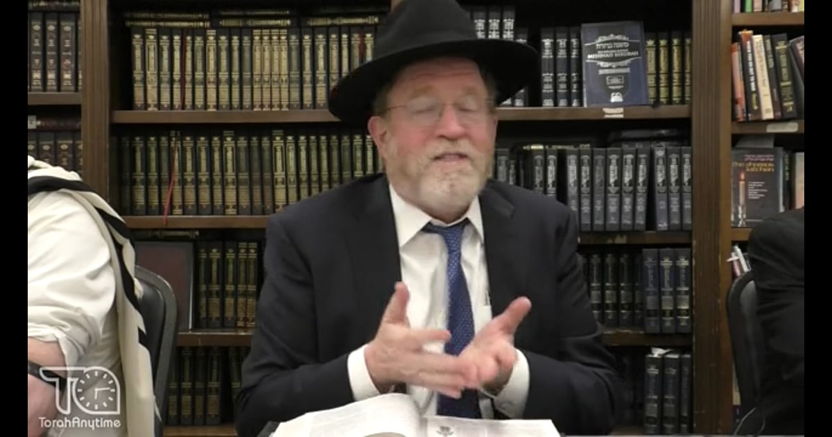 R' Menashe Frankel Chumash Shiur Parshas Tetzaveh