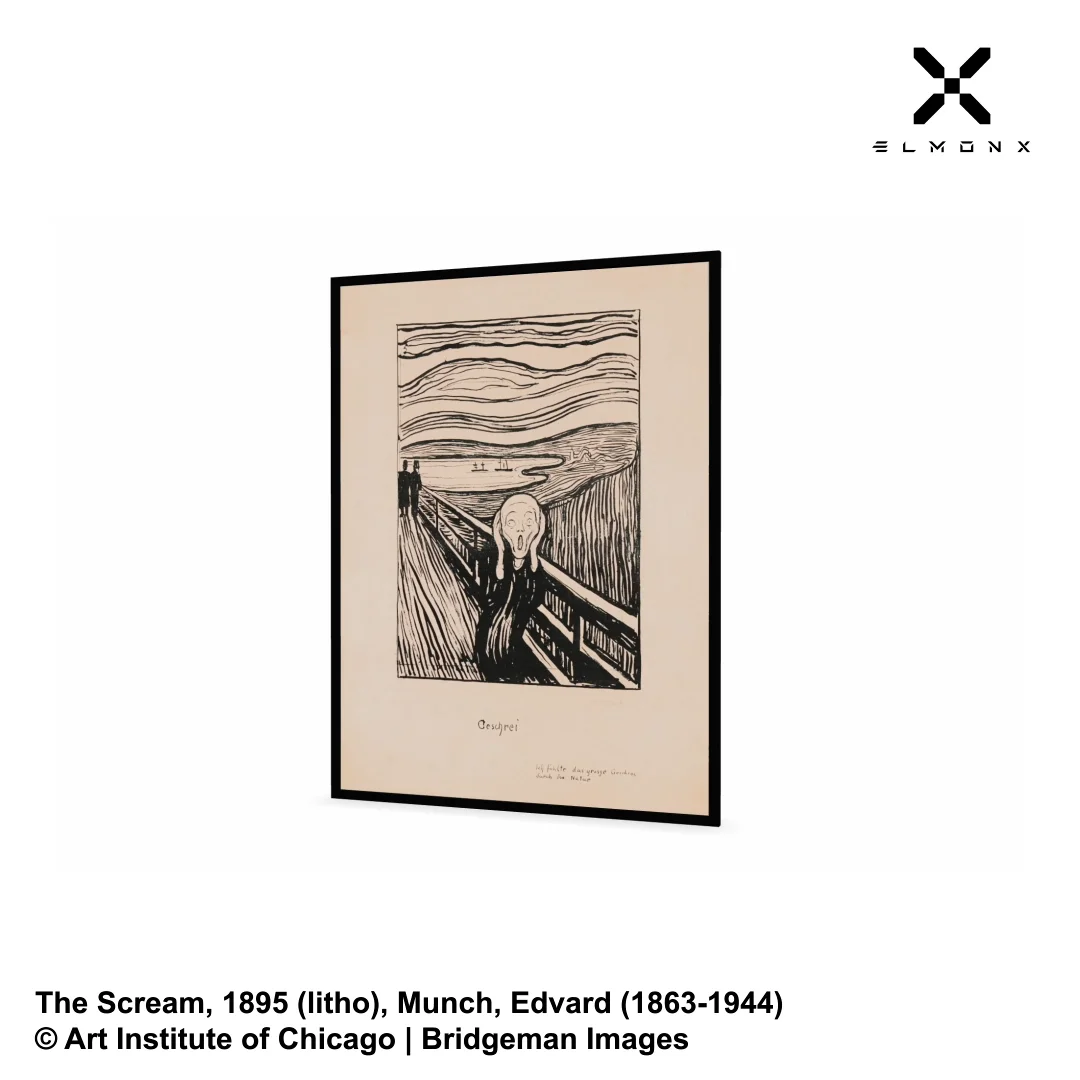 ElmonX The Scream, 1895 (litho) Munch, Edvard (1863-1944