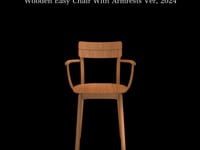 Wooden Easy Chair With Armrests Ver, 2024