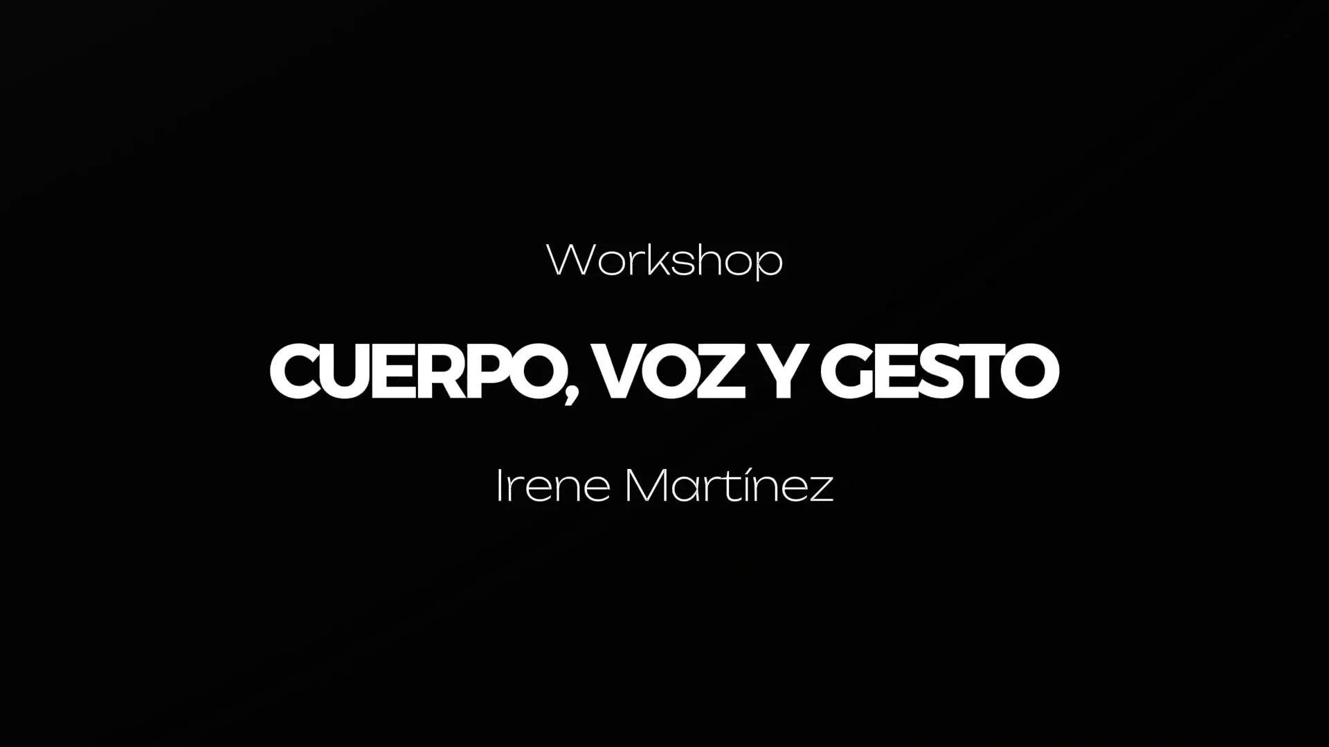 Cuerpo, Voz y Gesto - Testimonios on Vimeo