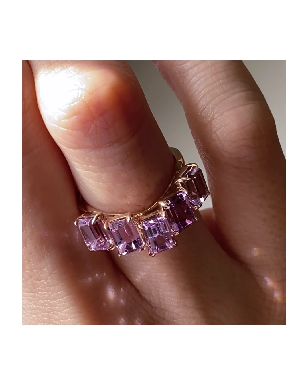 フロート リング アメシスト［K18オプション選択可］ | NEU & TIM