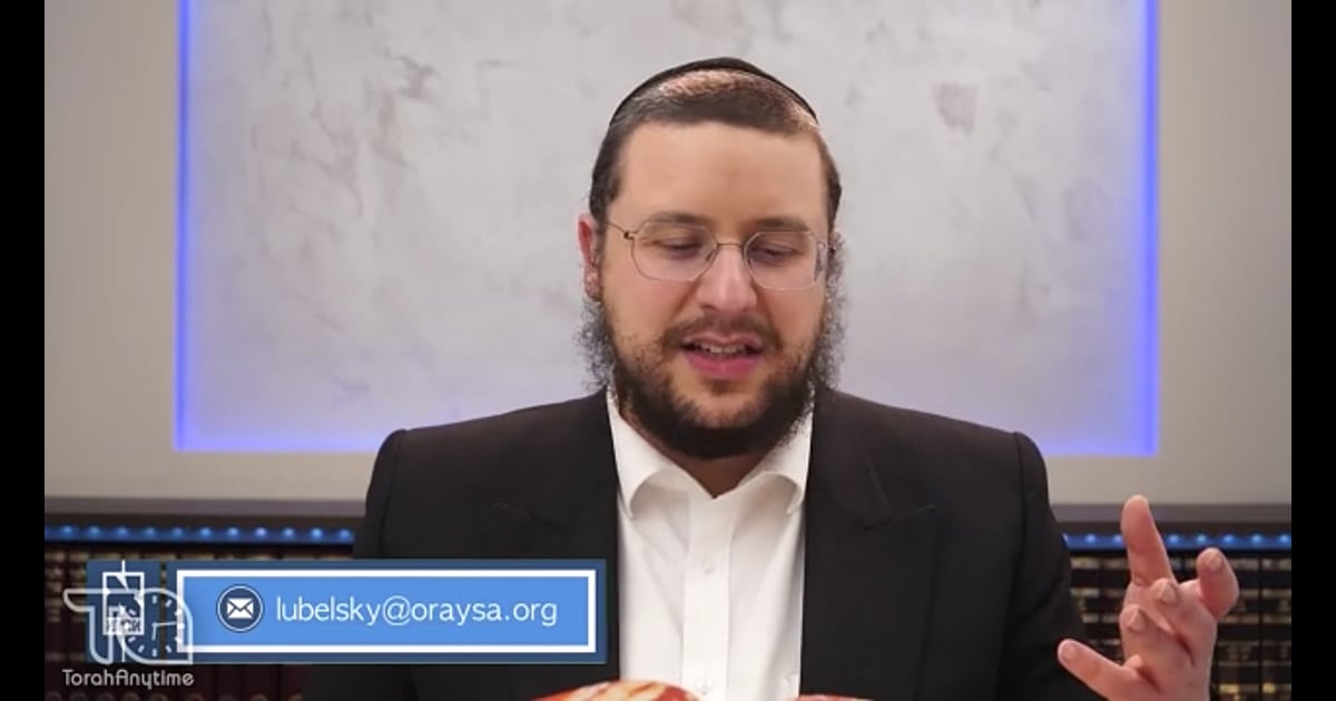 R' Aron Mordechai Lubelsky | Yoma Daf 66b - Oraysa Amud V'chazara