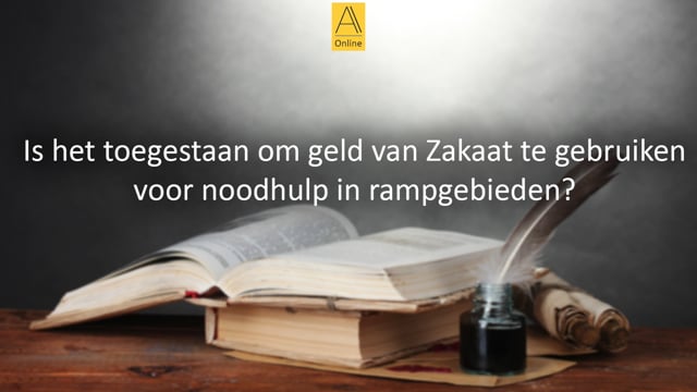 Zakaat aan noodhulp