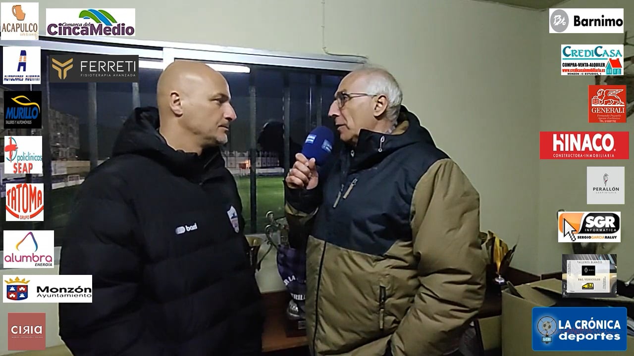 ISMAEL  MARIANI (Entrenador Monzón) Utrillas 1-2 At.Monzón Alumbra / J 22 / 3ª División