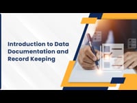 Module 01: Introduction to Data Documentation and Record Keeping