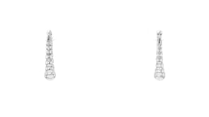 Italian Sterling Silver Jewelry Set Three Pairs of Hoop Earrings