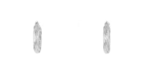 Italian Sterling Silver Jewelry Set Three Pairs of Hoop Earrings